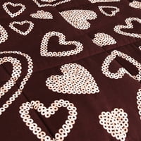 A Love Heart Print Reversible Incforter Set, 102 90