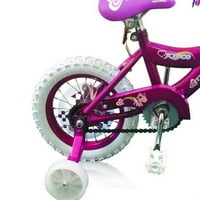 WonderWheels 12 BM S-típusú keret kerékpár alátét fék egy hajtókar króm felnik fekete levegő gumiabroncs gyerek kerékpár-Lila