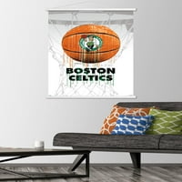 Boston Celtics - Drip golyó fali poszter fa mágneses kerettel, 22.375 34