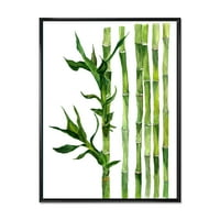Designart 'A bambusz ágak erdője iii' trópusi keretes vászon fali művészet nyomtatás