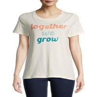 Szürke by grayson társadalmi női inspiráló grafikus póló rövid ujjú