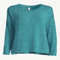 JoySpun női HACCI Knit Sleep Top, S -tól 3X -ig