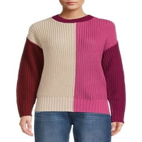 Az idő és a tru női színblokk pulóver