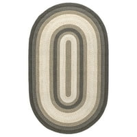 nuLOOM Gwyneth fonott határok beltéri kültéri szőnyeg, 5' 8', faszén