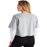 Bajnok női középsúlyú vágott két - Fer póló, XXL, Oxford szürke
