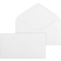 Üzleti forrás, BSN42252, No. 6-Fehér szőtt V-Flap üzleti borítékok, Doboz, fehér