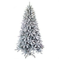 Ünnepi idő 7,5 'Világítás előtti téli fagy fenyő mesterséges karácsonyfa, tiszta lámpák