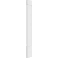 8 W 60 H 2 P Plain PVC Pilaster W Standard Capital & Base