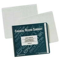 Ekonomik Standard Méret Check Registry-Sheet - Vezetékes Kötött-10 8.75 Lap Mérete-Fehér Lap-Zöld Nyomtatás