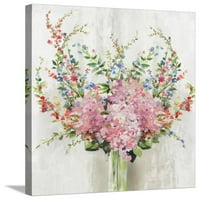 Harmóniában virágos csomagolva feszített vászon nyomtatás Wall Art, 24x30