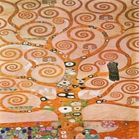 Klimt vászon falfestmény keleti bútorai, az élet fája, 19.75 H