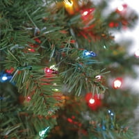 Ünnepi idő előtti 7 'Duncan FIR mesterséges karácsonyfa, több lámpa
