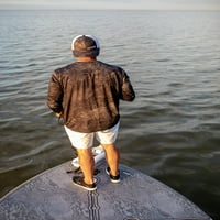 Realtree wav fekete férfi hosszú ujjú teljesítményű halász póló