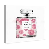KISS KISS Classic Number 5 'Parfümök - Rózsaszín festmény vászon art nyomtatás