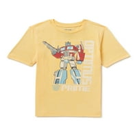 Transformers Boys Optimus Prime rövid ujjú póló, Méretek 4-18