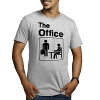 Az Office Logo férfi és a nagy férfi grafikus póló