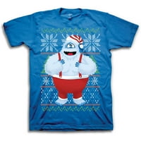Utálatos hóember férfi csúnya karácsonyi póló