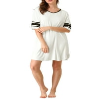Egyedi olcsó nők rövid ujjú hálóing puha ing alvási ruha ruha