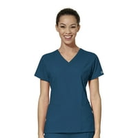 Wonderwink W 6455-Nők Mock Wrap Scrub teteje