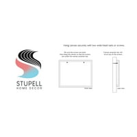Stupell Industries humoros kutya idézet állat kisállat szerető tipográfia Grafikai Galéria csomagolt vászon nyomtatás fal művészet,