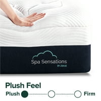 Spa szenzációk: Zinus Comfort plüss 10 memóriahab matrac, az USA -ban az USA hab és globális anyagok, King.