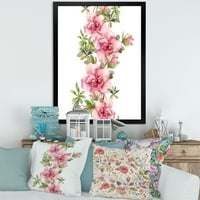 Designart 'lila és rózsaszín virágok csokor ii' parasztház keretes művészet nyomtatás
