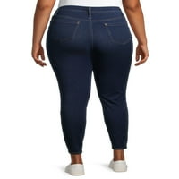 Terra & Sky Plus Size Solid Jegging Capris