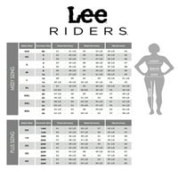 Lee Riders női plusz méretű illúziók hosszú ujjú kontraszt öltés chambray teteje