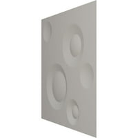 Ekena Millwork 7 8 W 7 8 H Cole endurawall dekoratív 3D -s falpanel, texturált fémes ezüst