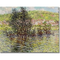 Védjegy képzőművészet Vetheuil, Kilátás Lavacourt-ból Claude Monet Vászonművészete