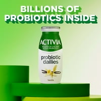 Activia probiotikus napilapok vanília lowfat probiotikus joghurt italok, 3. fl oz, gróf