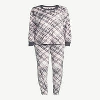 Joyspun női velúr pizsama alvás szemmaszkkal, 3-darabból, S-tól 3X-ig