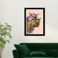 Wynwood Studio nyomtatja a macska szépségállat macskát fal art vászon nyomtatott rózsaszín világos barna 13x19