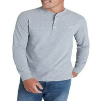 Chaps férfi hosszú ujjú pulóver Henley ing