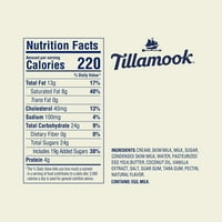 Tillamook karamell kavargó fagylalt, oz