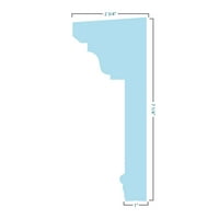 Ekena Millwork 122 alsó szélesség 7 8 Felső szélesség 1 4 H 1 P Hagyományos keresztfej W DECO Keystone