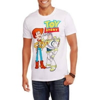 Buzz és Woody férfi grafikus póló