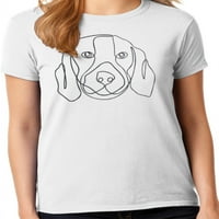 Grafikus Amerika hűvös állati kutya rajzok női póló kollekció