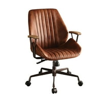 Aukfa Mid Back Office Bőr Elfordítsa kárpitozott párnázott szék ötcsillagos alapgörgőkkel, végrehajtó íróasztal szék fém keretes