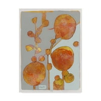 Védjegy képzőművészet 'Narancsmag hüvelyek' vászon művészet Maria Pietri Lalor