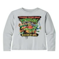 Tizenéves mutáns ninja teknősök fiúk védekező grafikus hosszú ujjú póló, 2-csomag, méretek xs-xxl