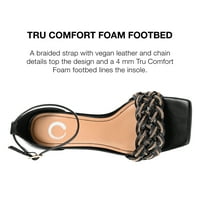 Journee kollekció női Mabella Tru Comfort Faam nyitott lábujj közepes stiletto szivattyúk
