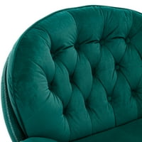 Velvet forgó akcentus szék oszmán szetttel, modern társalgó szék, lábtámasz, klubszékek a nappalihoz