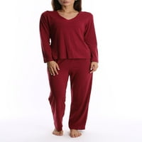 A BLIS női és a nők plusz alvás hosszú ujjú szatén burkolat pizsama nadrágkészlet