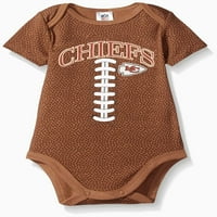 Csecsemők San Diego Chargers Football Bodysuit, Brown