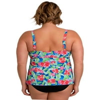 Shore Fit Plus női aquafina vízesés tankini fürdőruhás felső