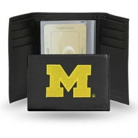 - Férfi Michigan Wolverines hímzett trifold pénztárca