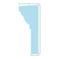 Ekena Millwork 106 alsó szélesség 1 2 Top szélesség 6 H 1 P Hagyományos keresztfej W Deco Keystone