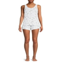 Sealy Sleepwear női CAMI felső és rövidnadrág, 2 darab