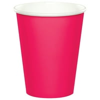 Forró bíbor rózsaszín oz csészék a vendégek számára